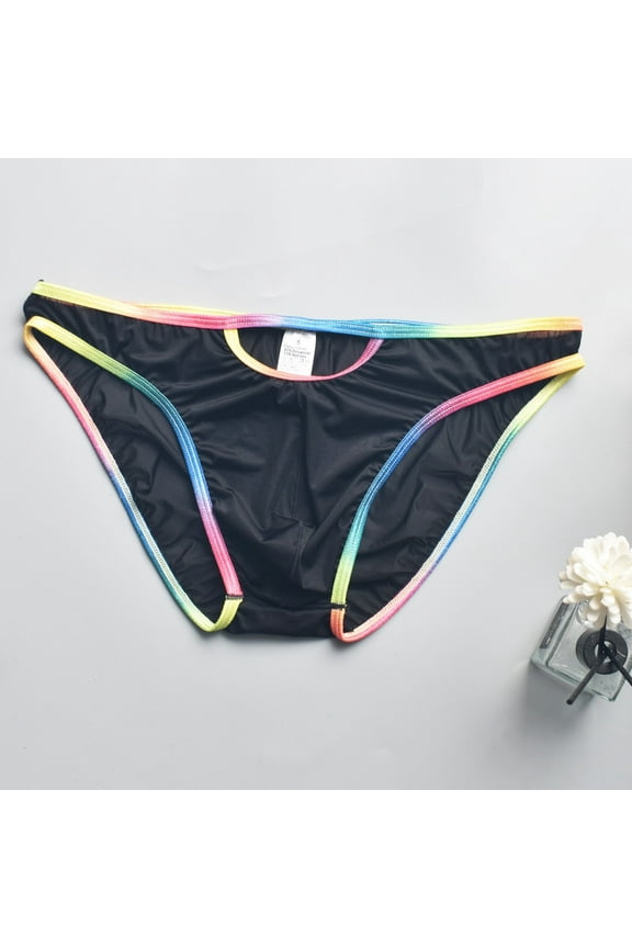 &nbsp;Thongs,Thongs For Men,Mens ThongsBreathable,Cooling,Solid,Low Waist,Polyester,Cotton,Black,XL (US:10)