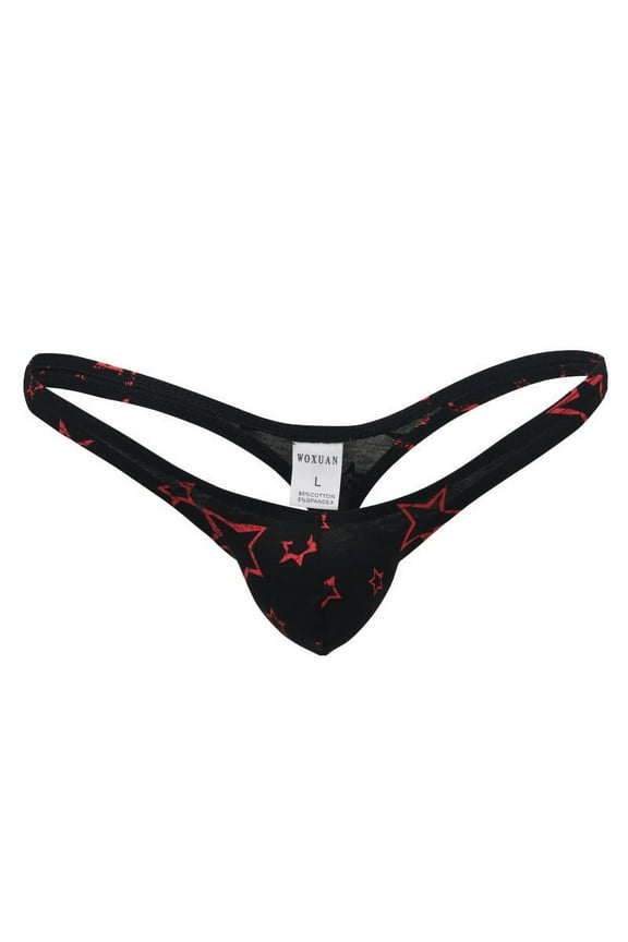 &nbsp;Thongs,Thongs For Men,Mens ThongsBreathable,Cooling,Solid,Low Waist,Polyester,Cotton,Black,XL