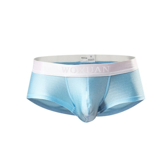 Jwputqe Thongs,Thongs For Men,Mens ThongsBreathable,Cooling,Solid,Low Waist,Polyester,Cotton,Blue,L