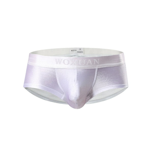 Jwputqe Thongs,Thongs For Men,Mens ThongsBreathable,Cooling,Solid,Low Waist,Polyester,Cotton,White,L