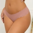 thumbnail image 1 of Jwputqe&nbsp;Thongs for Women,Thongs,Thong Panties,Breathable,Fitted,Solid,Low Waist,Nylon,Spandex,Rose Gold,M, 1 of 5