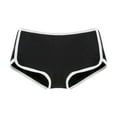 thumbnail image 1 of Jxximdong Boy Shorts Panties for Women Mid Waist Solid No Show Underwear Breathable Cozy Soft Briefs Women's Lingeries Black, 1 of 8