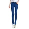 thumbnail image 1 of Jxximdong Leggings for Women Women High Rise Fashion Jean Classic Solid Color Ankle Jeans Casual Regular Tight Fitting Jeans Blue XL Yoga Pants, 1 of 8