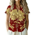 thumbnail image 1 of Jxximdong Button-up Shirts for Women Women's Casual Short Sleeve Regular Cardigan Top Shirt Spring Tops, 1 of 5
