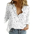 thumbnail image 1 of Jxximdong Button-up Shirts for Women Womens Loose Printing Long Shirt Cotton Ladies Casual Tops T Shirt Blouse Spring Tops, 1 of 5