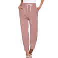 thumbnail image 1 of Jxximdong Capris Pants for Women, Sweatpants for Women Pants Drawstring Casual Fashion Solid Color Cropped Pants, Gold Women's Cropped Pants, 1 of 5