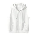 thumbnail image 1 of Jxximdong Casual Vests for Women, Vest Leisure Loose and Versatile Thin Sleeveless Cardigan Zipper Sweater, Women's Coats White, 1 of 5