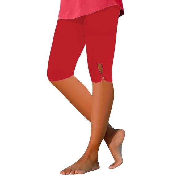 Jxximdong Leggings for Women High Waisted Hollow Lightweight And Comfortable Pants Solid Color Soft Casual Pajama Trouserss Red XXXL Yoga Pants