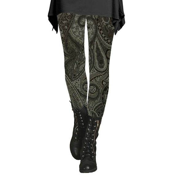 Jxximdong Leggings for Women Women's Autumn And Winter Leggings Artistic Splash Printed Soft Stretchy Pants Multicolor L Yoga Pants