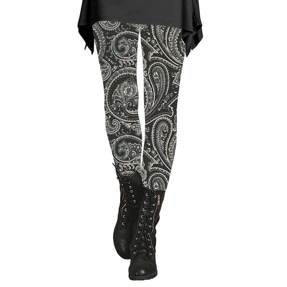 Jxximdong Leggings for Women Women's Autumn And Winter Leggings Artistic Splash Printed Soft Stretchy Pants Multicolor S Yoga Pants