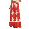 thumbnail image 1 of Jxximdong Palazzo Pants for Women, Petite High Waist Wide Leg Summer Beach Vacation Pants Boho Casual Palazzo Trousers, Red Womens Casual Trousers, 1 of 7