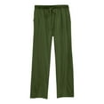 thumbnail image 1 of Jxximdong Pants for Women Womens Daily Elastic Waist Pockets Straight Solid Color Casual Pants Loose Long Trousers Green L Trousers, 1 of 6