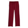 thumbnail image 1 of Jxximdong Pants for Women Womens Daily Elastic Waist Pockets Straight Solid Color Casual Pants Loose Long Trousers Red S Trousers, 1 of 6