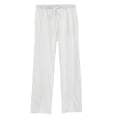 thumbnail image 1 of Jxximdong Pants for Women Womens Daily Elastic Waist Pockets Straight Solid Color Casual Pants Loose Long Trousers White XXXL Trousers, 1 of 6
