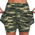 thumbnail image 1 of Jxximdong Running Shorts for Women, Fashionable Athleisure Skirt with Pockets Camouflage Print Mid Rise Skirts Tennis Skirts, Multicolor Women's Casual Shorts, 1 of 8