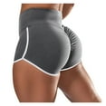 thumbnail image 1 of Jxximdong Shorts for Women Women Basic Slip Bike Shorts Compression Workout Leggings Yoga Shorts Capris Gray S Pants, 1 of 5