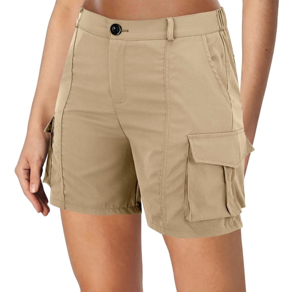 Jxximdong Shorts for Women Women's Fashionable Fitness Running Pants With Pockets For Outdoor Hiking Casual Overalls Yellow S Pants
