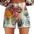 thumbnail image 1 of Jxximdong Shorts for Women Womens Casual High Waist Denim Shorts Relaxed Fit ArtRetro Printed Floral Shorts With Pockets Pink L Pants, 1 of 4