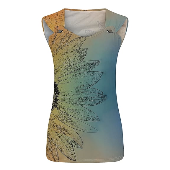 Jxximdong Tank Top for Women 2025 Casual Summer V Neck Sleeveless Camisole Ring Straps Loose Fit Workout Basic Shirts Spring Tops for Women