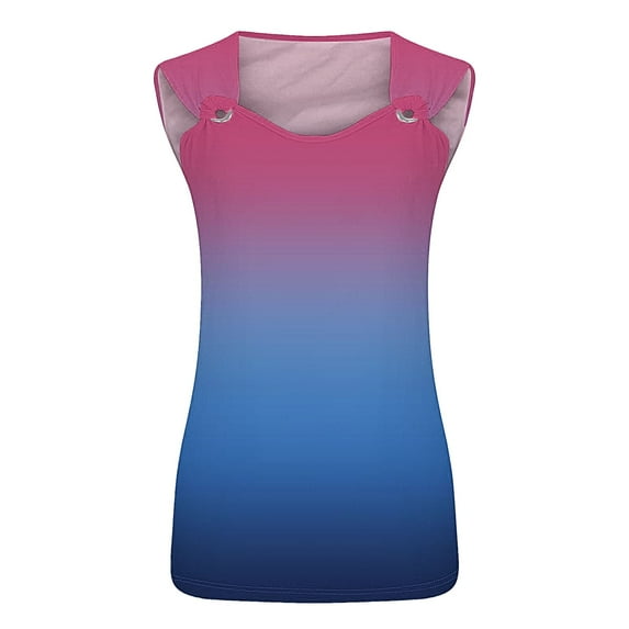 Jxximdong Tank Top for Women 2025 Casual Summer V Neck Sleeveless Camisole Ring Straps Loose Fit Workout Basic Shirts Spring Tops for Women