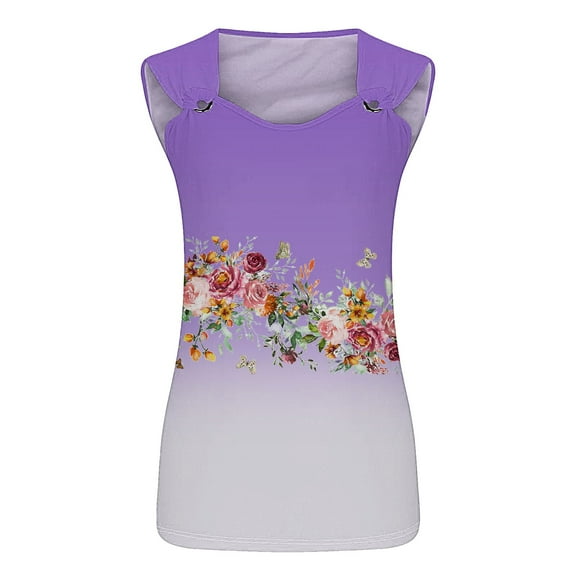 Jxximdong Tank Top for Women 2025 Casual Summer V Neck Sleeveless Camisole Ring Straps Loose Fit Workout Basic Shirts Spring Tops for Women