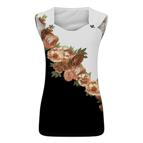 Jxximdong Tank Top for Women 2025 Casual Summer V Neck Sleeveless Camisole Ring Straps Loose Fit Workout Basic Shirts Spring Tops for Women