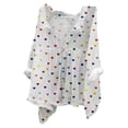 thumbnail image 1 of Jxximdong Tshirts for Women Women's Floral Butterfly Print Natural Autumn Fragrant Fabric Shirt Blue Summer Tops M, 1 of 3