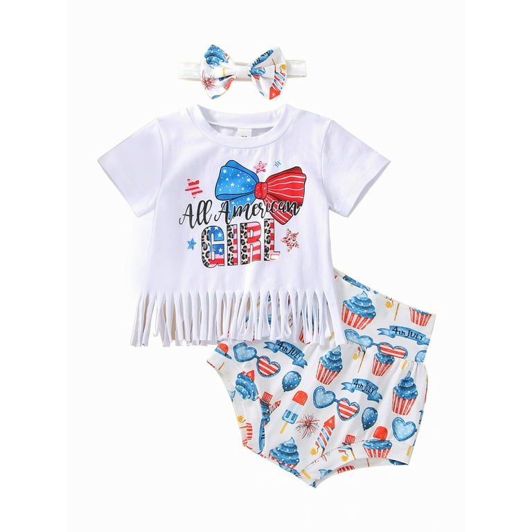 4th of july clearance girl outfits walmart
