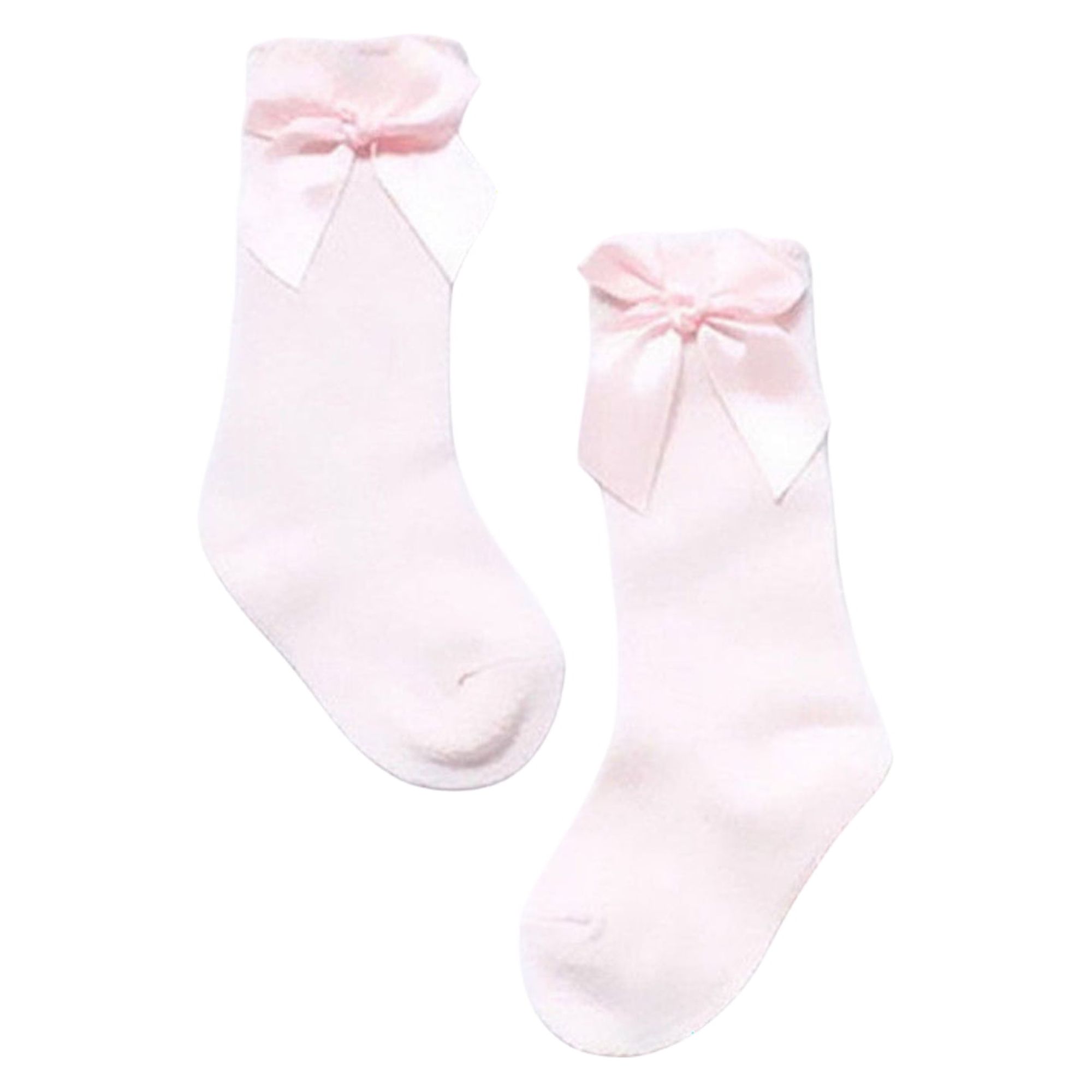 Jxzom Baby Girls Knee High Socks Infants Toddlers Bow Knit Socks Cotton
