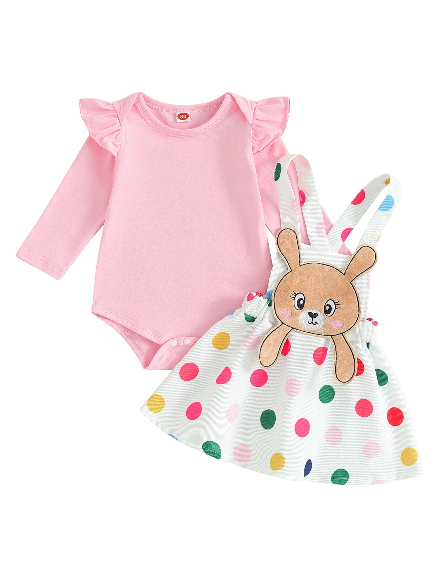 Adorable Sweet Rabbit Outfit Set for Babies New Born - Light Green