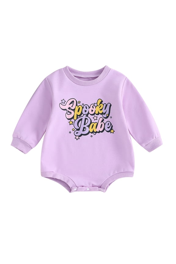 Halloween Baby Girl Boy Outfit Newborn Pumpkin Print Bubble Romper Oversized Sweatshirt 0 3 6 12 18 Months Fall Winter Clothes