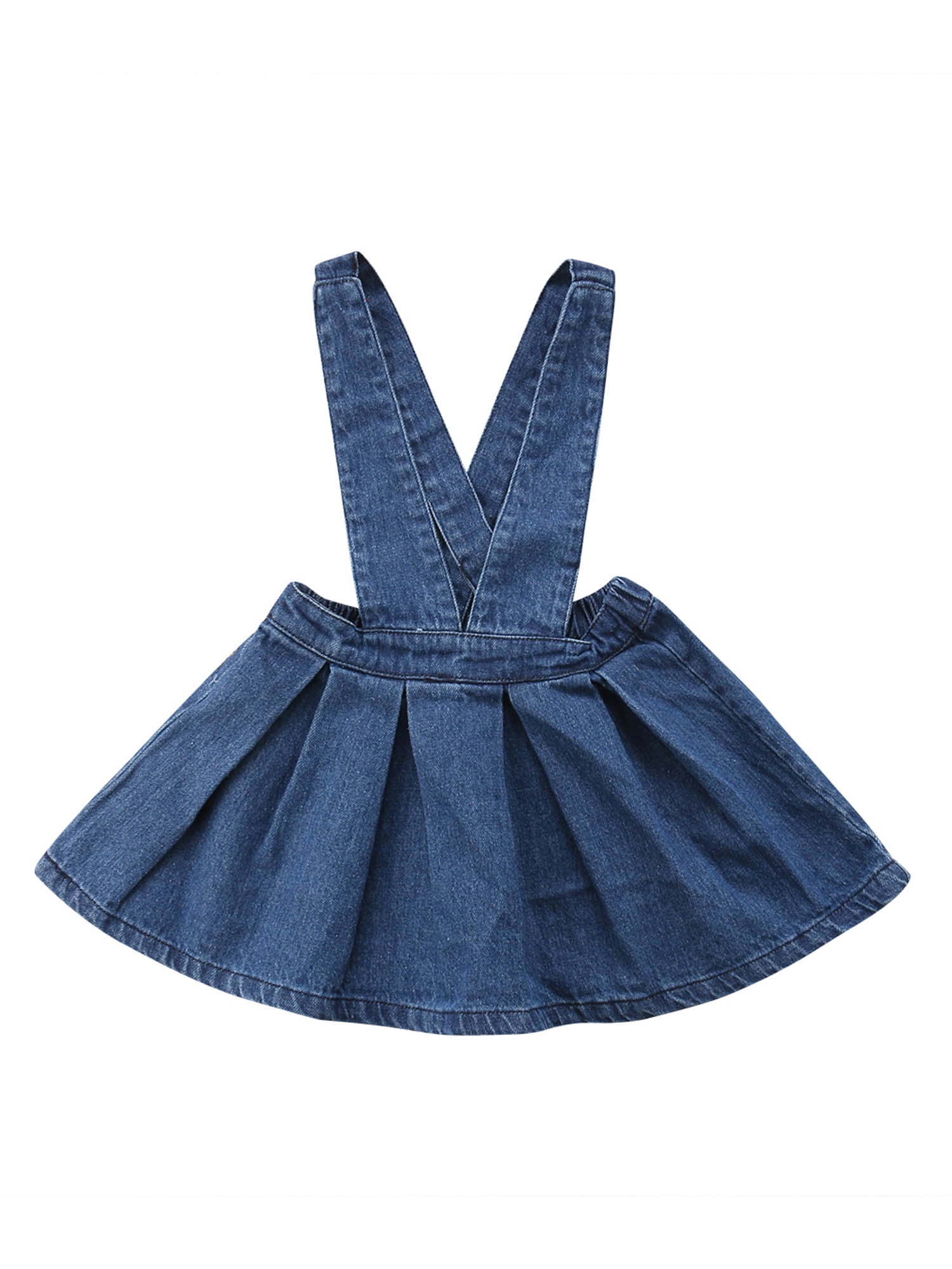 Toddler Jean Skirt 4t Jxzom Kids Toddler Baby Girl Suspender Denim - Main Image
