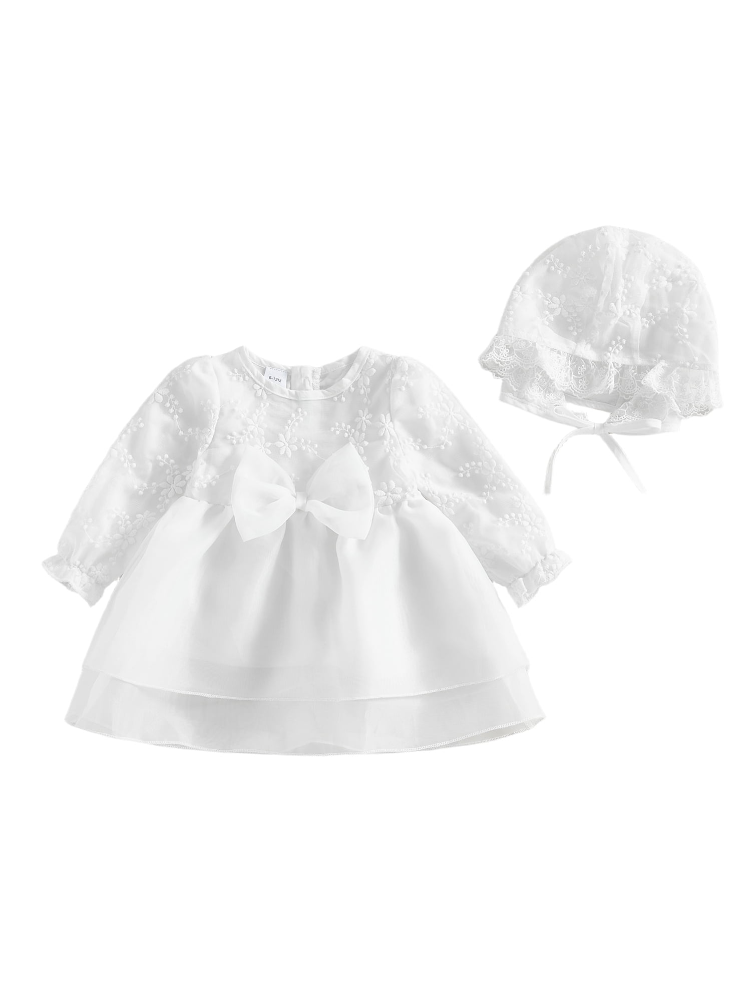 Jxzom Newborn Baby Girl Christening Dress White Baptism Lace Long — free download