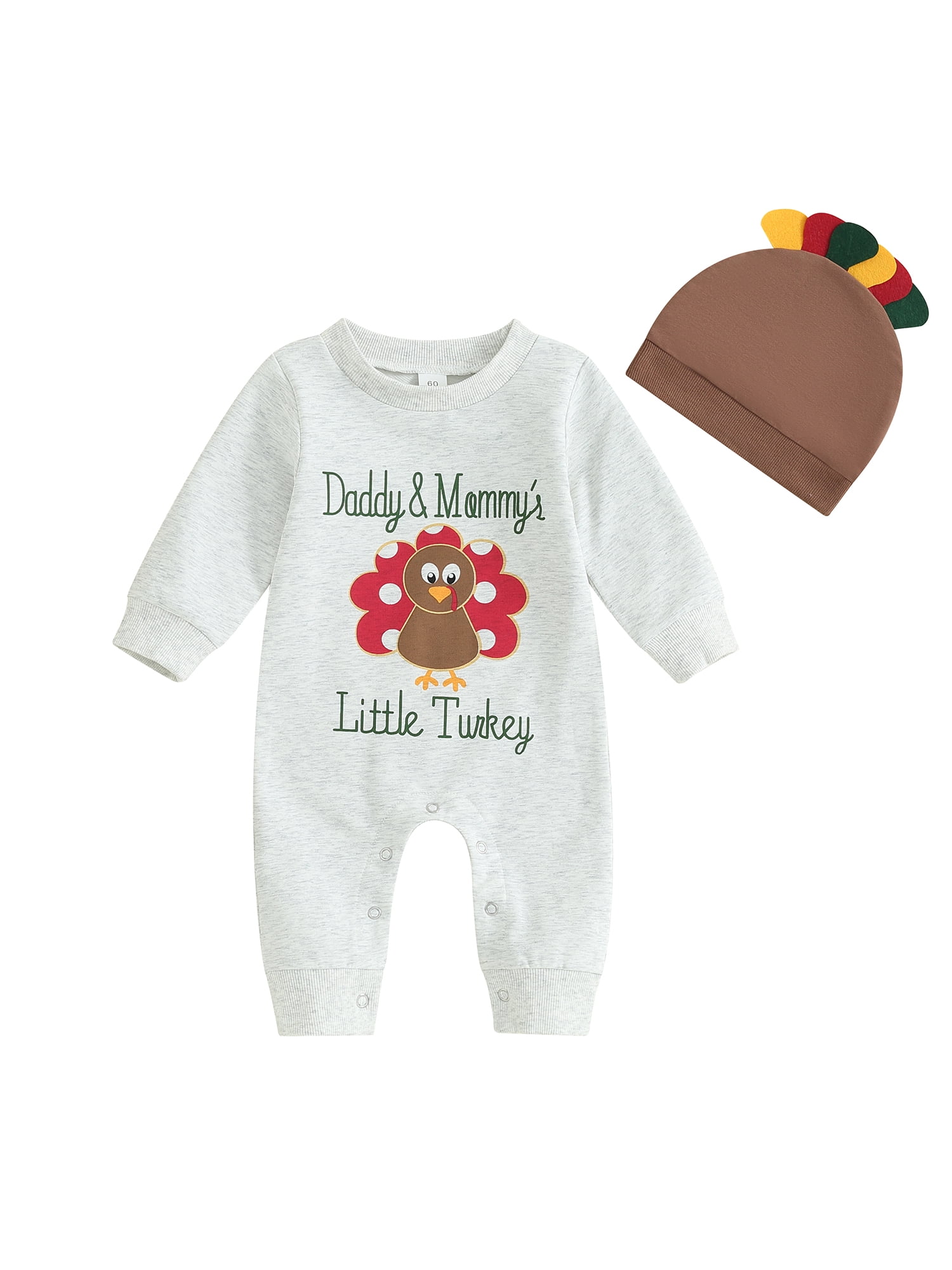 Abito Da Bambina Con Tacchino Per Il Ringraziamento – Maniche Lunghe A Righe – Taglie 18M, 2T, 3T, 4T, 5T
