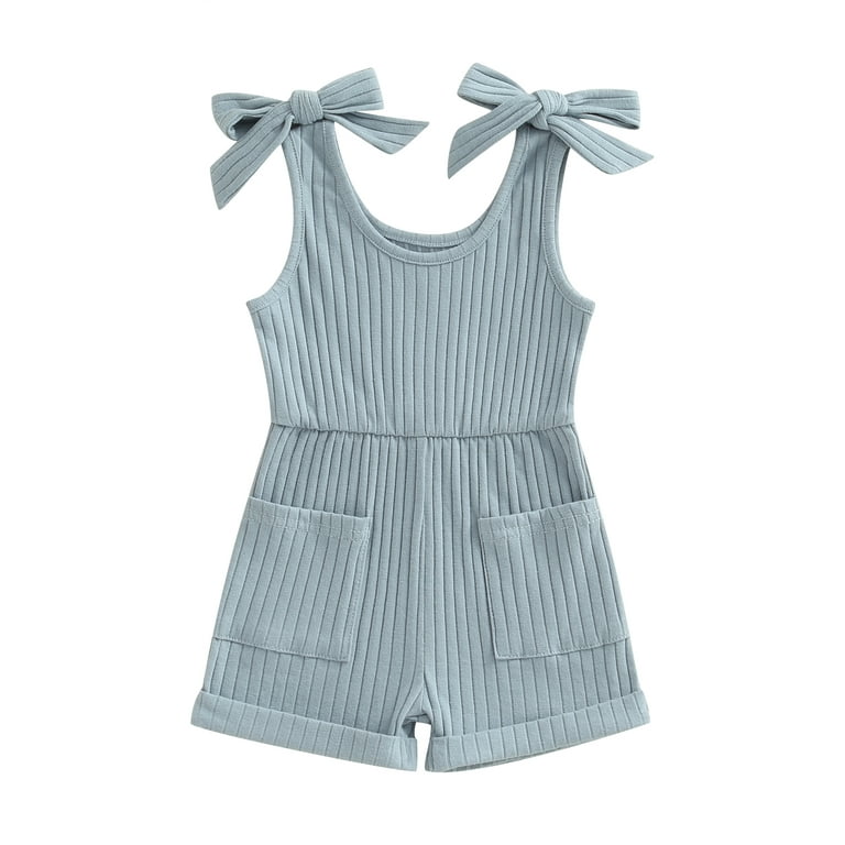 Solid Ribbed Romper Solid Ribbed Romper