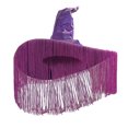 thumbnail image 1 of Jxzom Women Halloween Witch Hat Large Ruched Tassel Witch Hat Halloween Costume Dress Up Cosplay Party Props, 1 of 5
