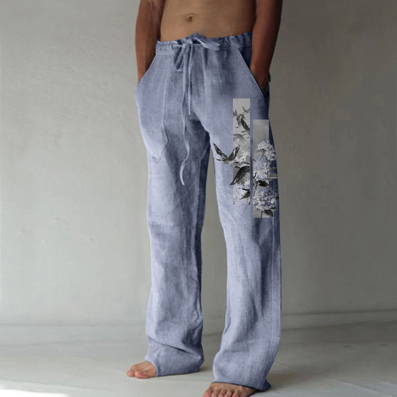 WUXI Yoga Pants Men,Bathing Suit Cover Up Pants,Male Jeans,Mens