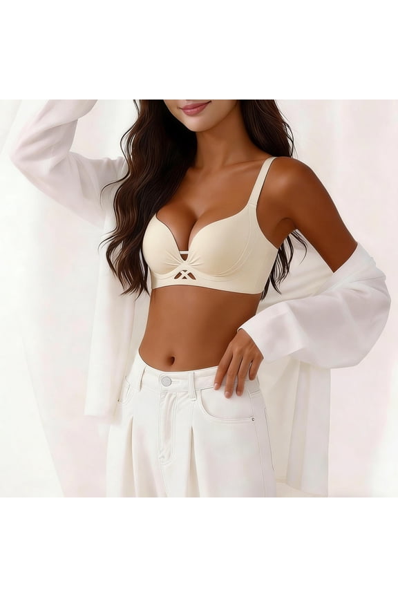 Bras for Women Push Up Comfortable Underwear for Women Breathable Supportive Soft Bras Beige XL