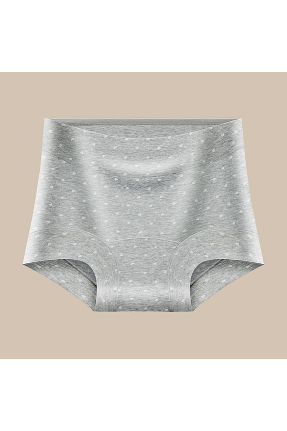 Cotton Underwear for Women Seamless Flex Fit Cotton Underwear for Women Soft Plus Size Brief Gray L