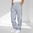 thumbnail image 1 of Jyeity Men Pants Drawstring Fashion Cargo Pants Elastic Waist Loose with Pockets Straight Leg Pants 4XL, 1 of 5