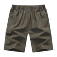 thumbnail image 1 of Jyeity Mens Shorts Fashion Sporty Cargo Breathable,Solid,Comfort Waist Army Green Shorts, 1 of 7