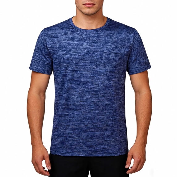 Jyeity Mens Solid Color Dry-Fit Casual Short,Sleeve Crewneck Shirts Tops Sporty T Shirts
