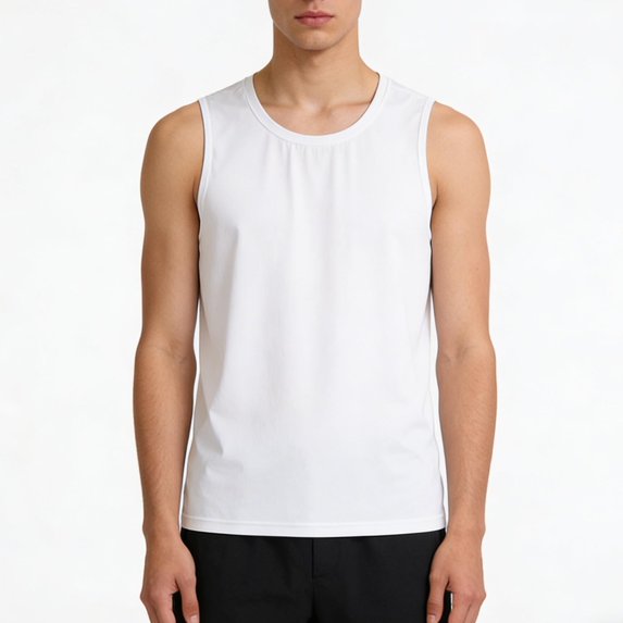 Jyeity Mens Tank Silk Gym Crew Neck Tank Top, Casual Breathable Sporty Tank Tops