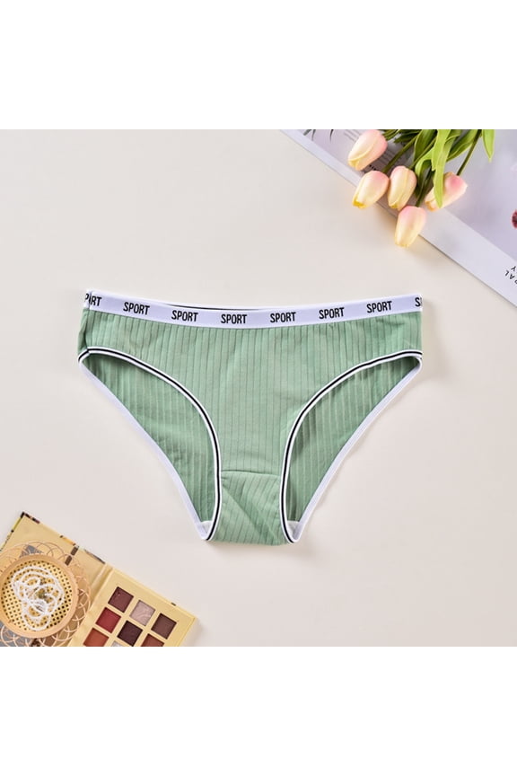 Panties for Women Flex Fit Soft Womens Panties Plus Size Moisture-Wicking Brief Green L