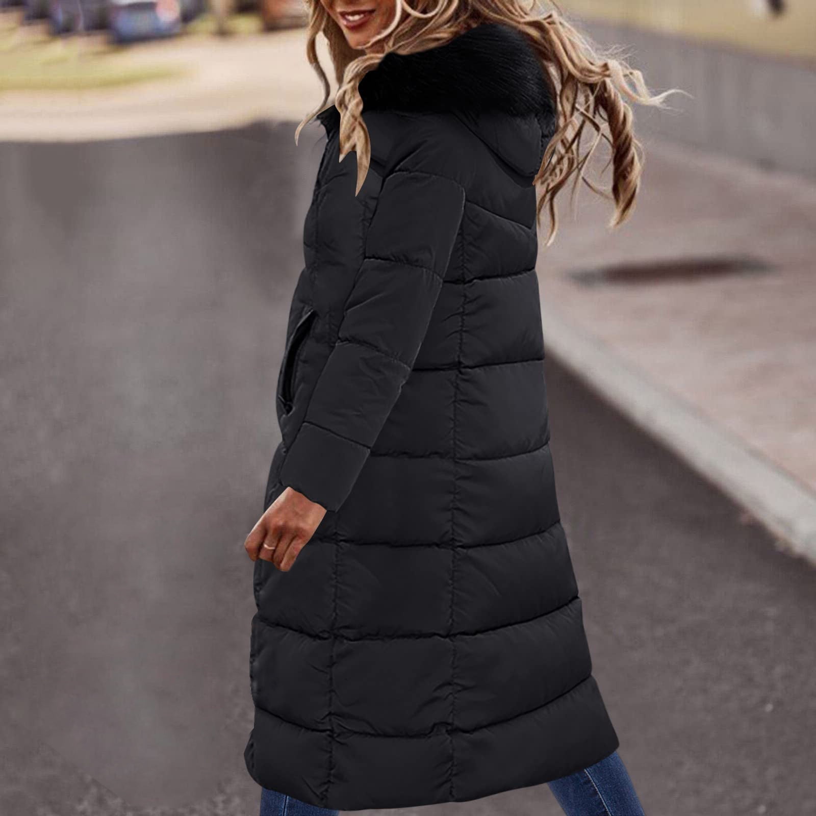 Jyeity Plus Size Winter Coats For Women Breathable Warm Long ...