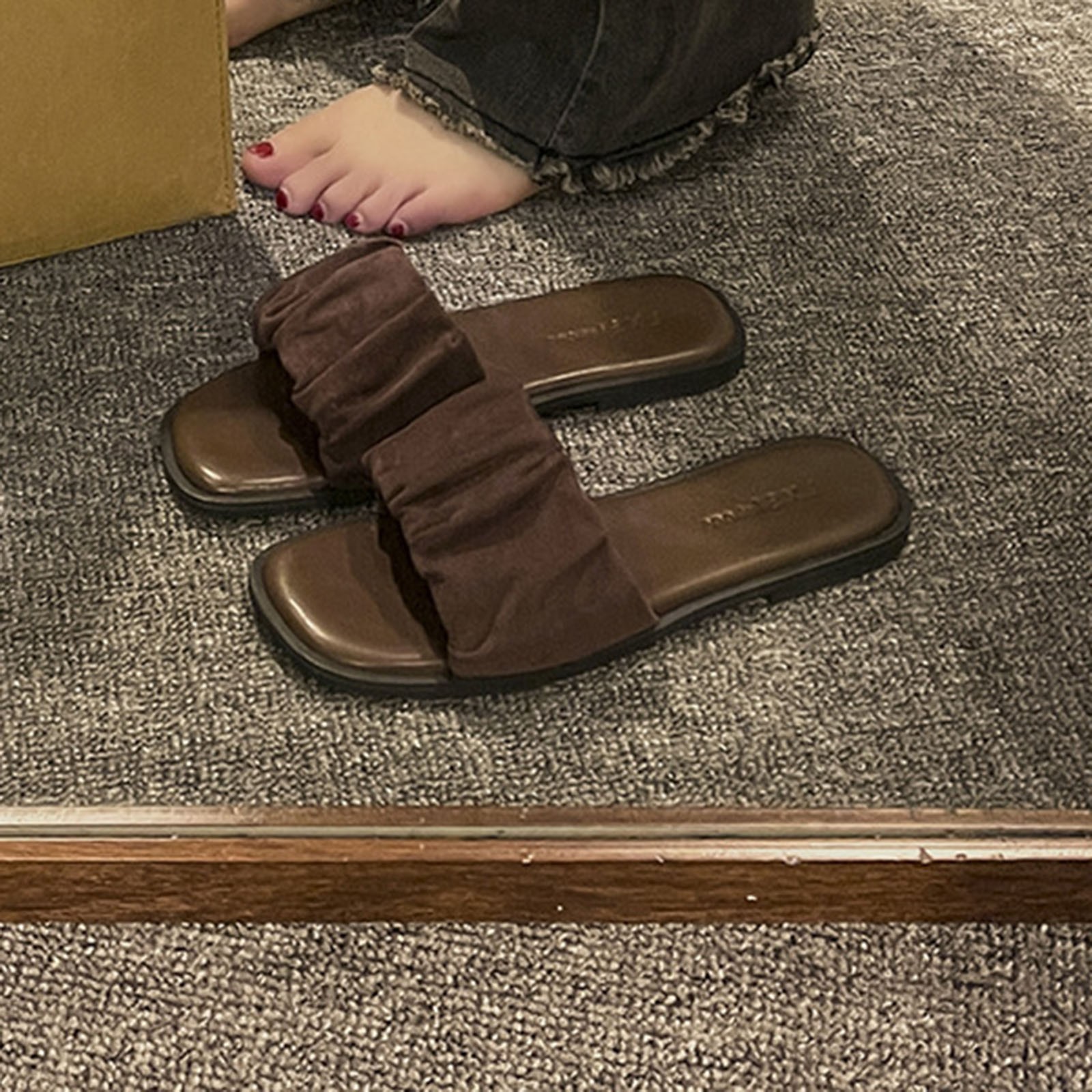 Jyeity Shearling Slippers Women'S AntiSlip Dearfoam Slippers Women