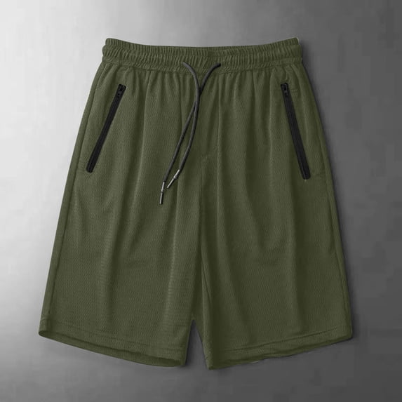 Jyeity Shorts for Men Breathable Quick-Dry Fashion Sporty Ice Silk Comfort,Waist,with Pockets Army Green Shorts