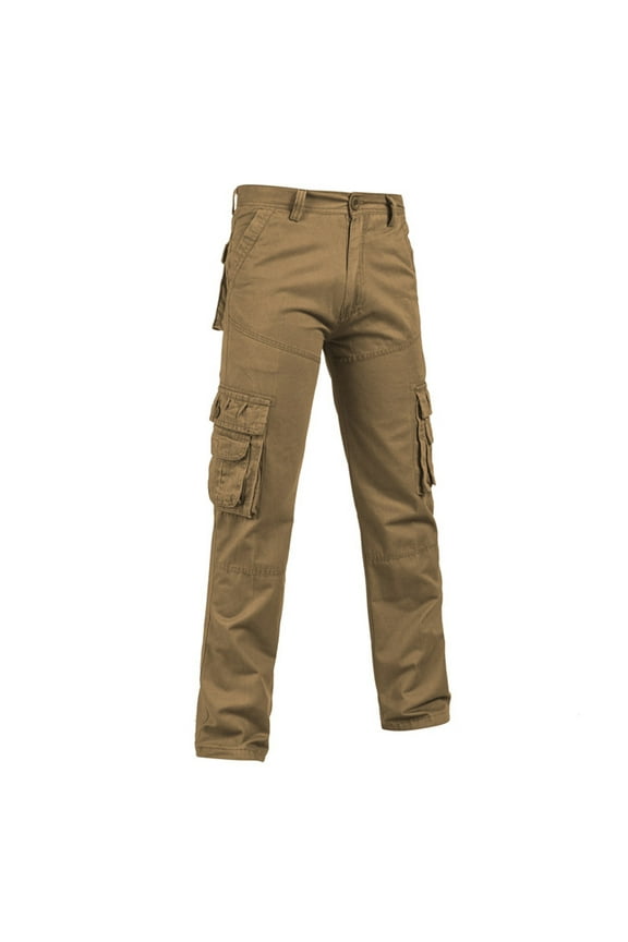 Tons of Style & Prints&nbsp;Men's Cotton And Linen Elastic Waist Blended Breathable Comfortable Soft Beach Casual Trousers Full Length Pants Yoga Pants With Pockets Khaki&nbsp;Size&nbsp;6