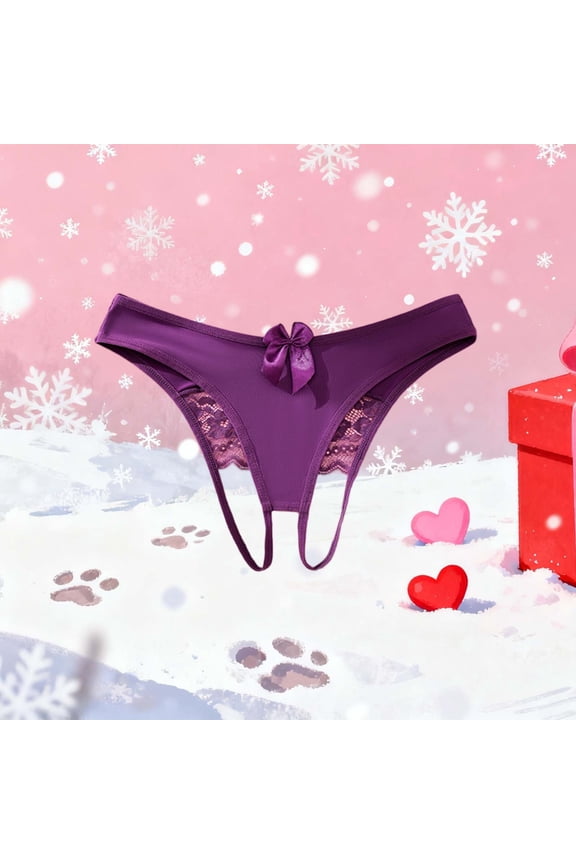 Underwear for Women Seamless Flex Fit Underwear for Women Soft Plus Size Brief Purple L