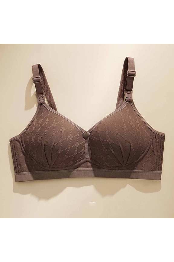 Womens Bras Supportive Adjustable Strap Womens Underwear Smooth Everyday Soft Bras Coffee 42